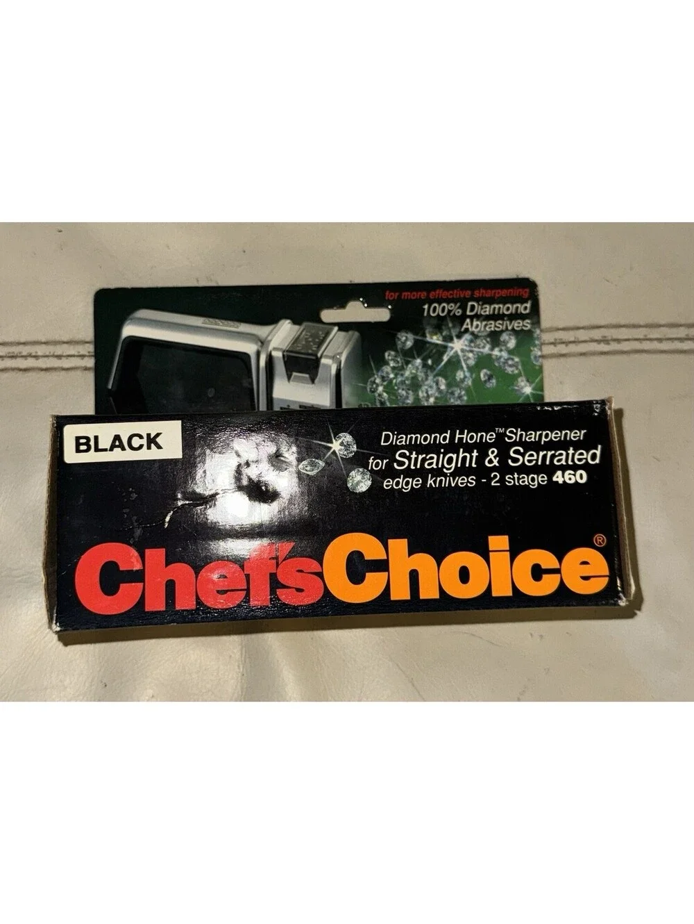 Chef’sChoice 460 Diamond Hone Knife Sharpener 2 Stage Serrated Straight Edge New